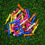 50-Piece Professional 59mm Golf Tees - Premium Golf Practice Accessories and Plastic Ball Holders