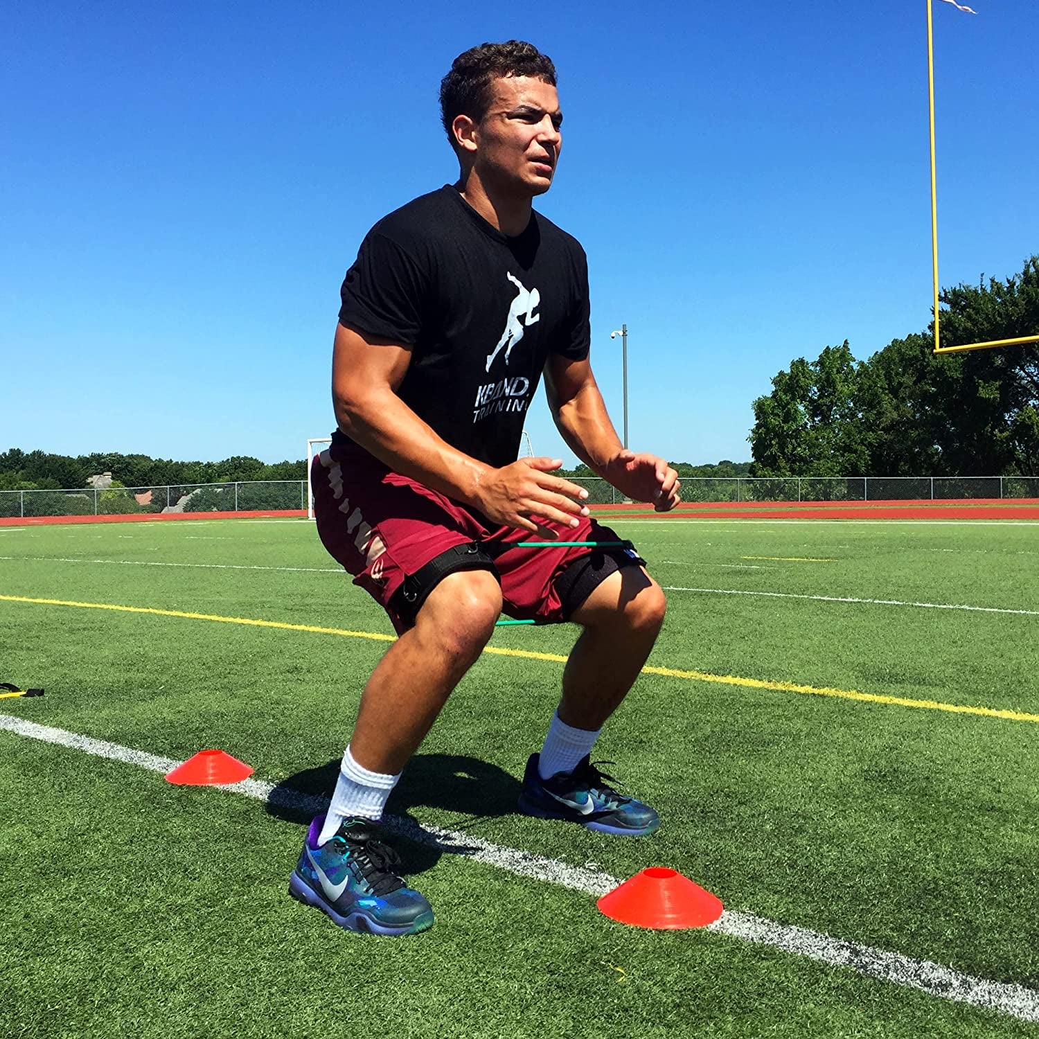 Kbands Speed and Strength Leg Resistance Bands with Speed 101 and Agility FX Digital Training Programs - Available in Youth, Intermediate, and Advanced Sizes