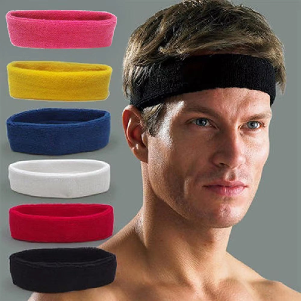 Quick-Dry Sports Sweatband for Yoga and Fitness - Stretchable Headband for Gym Use