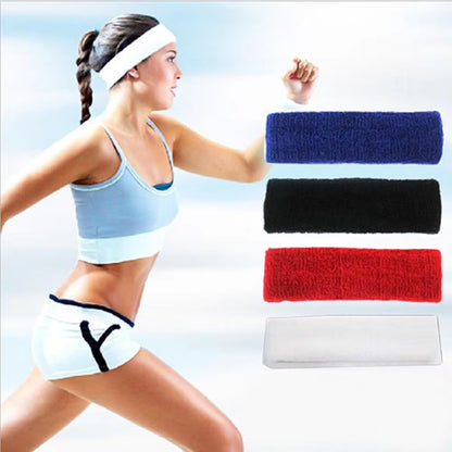 Quick-Dry Sports Sweatband for Yoga and Fitness - Stretchable Headband for Gym Use