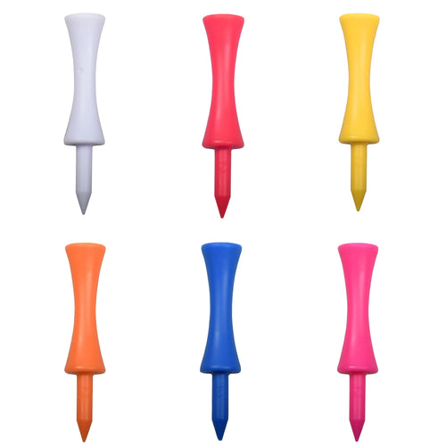 50-Piece Professional 59mm Golf Tees - Premium Golf Practice Accessories and Plastic Ball Holders