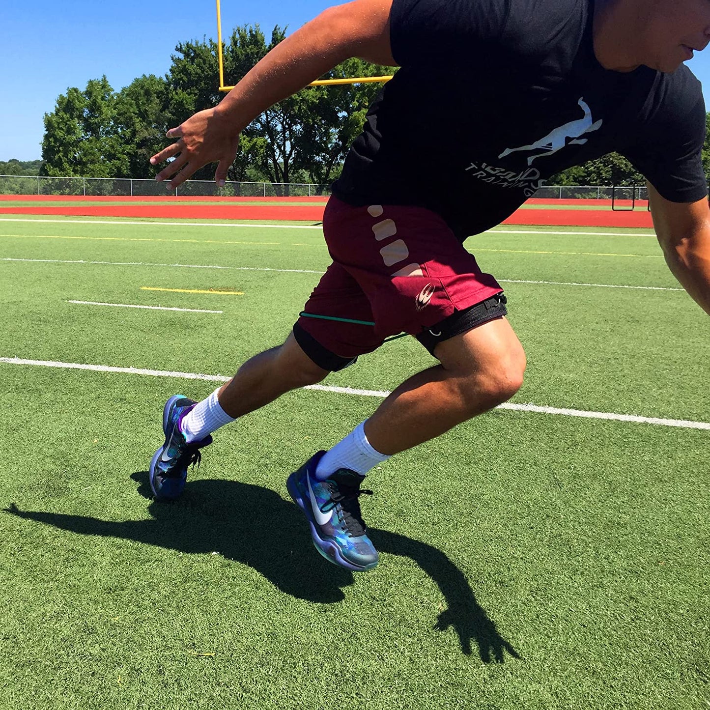 Kbands Speed and Strength Leg Resistance Bands with Speed 101 and Agility FX Digital Training Programs - Available in Youth, Intermediate, and Advanced Sizes