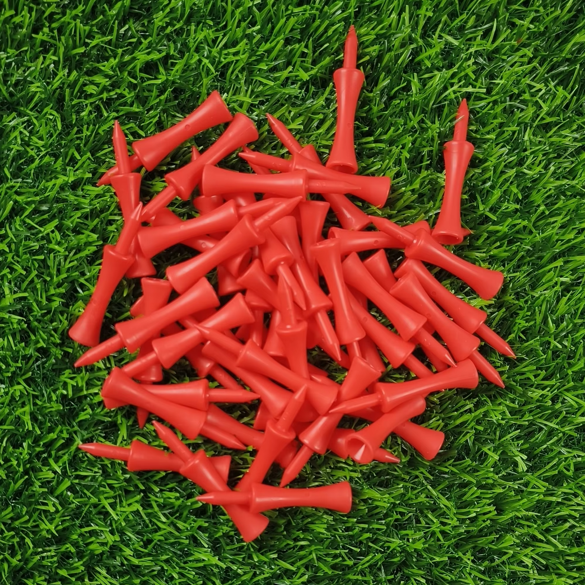 50-Piece Professional 59mm Golf Tees - Premium Golf Practice Accessories and Plastic Ball Holders