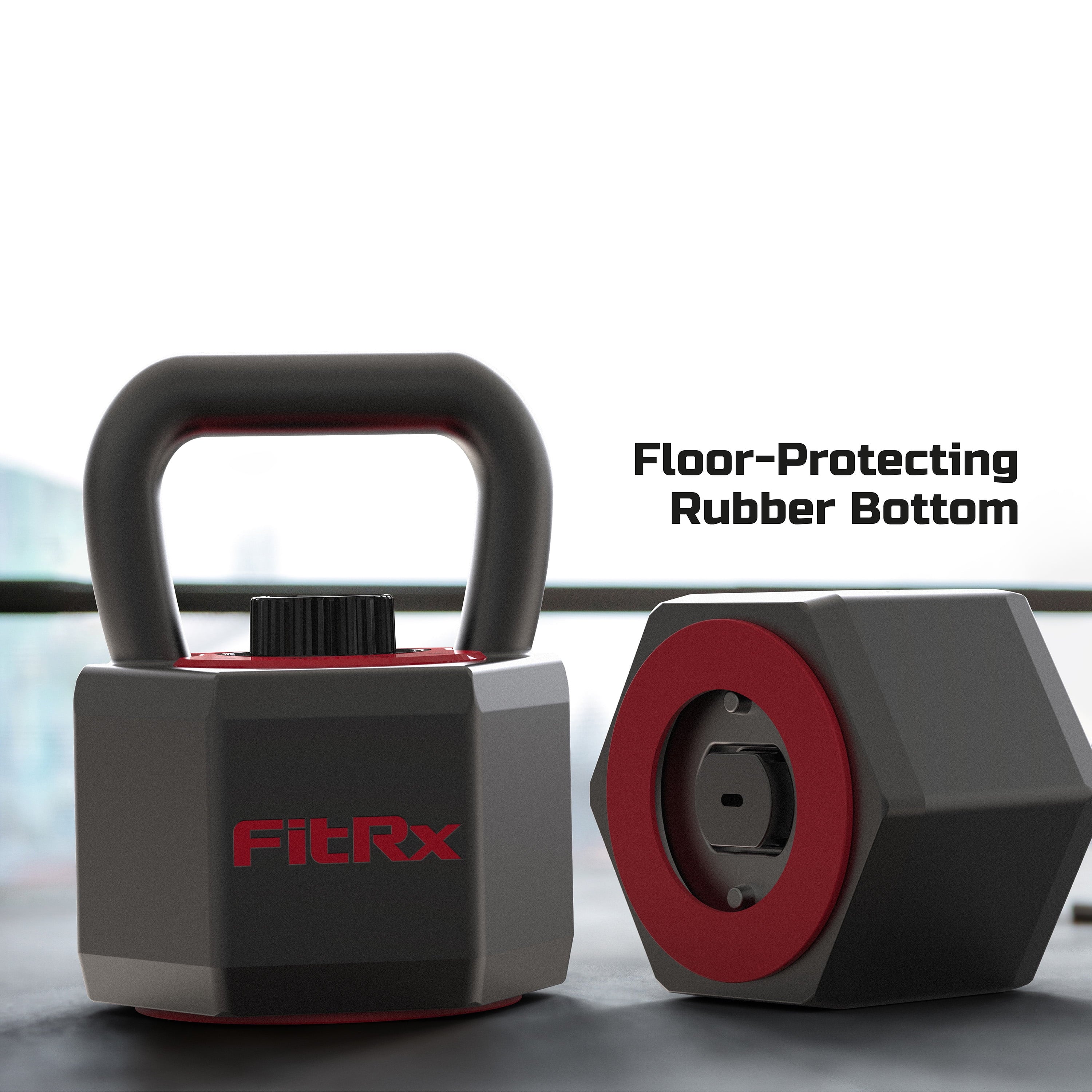 Smartstack Adjustable Kettlebell with Wide Handle for Home Gym Workouts, 25-40 lbs, Black