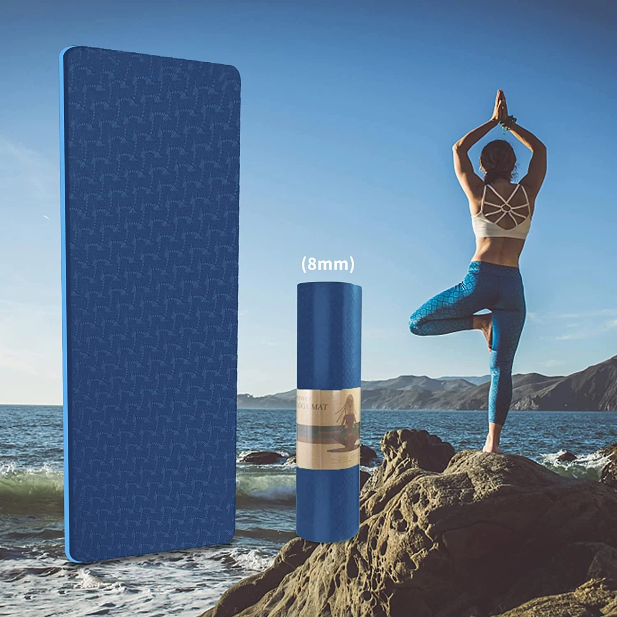High-Density Eco-Friendly TPE Yoga Mat - 72