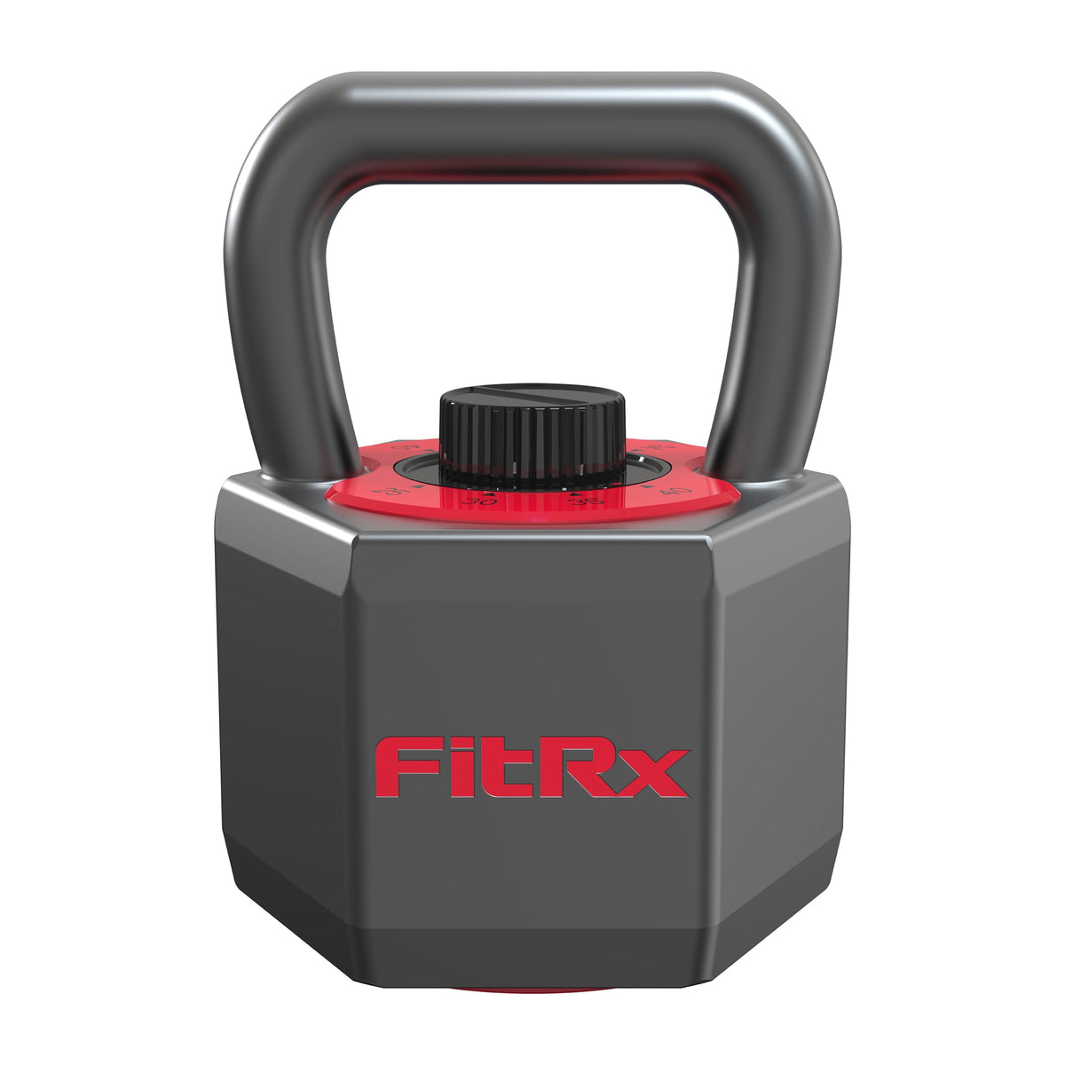 Smartstack Adjustable Kettlebell with Wide Handle for Home Gym Workouts, 25-40 lbs, Black