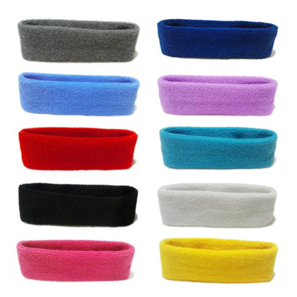 Quick-Dry Sports Sweatband for Yoga and Fitness - Stretchable Headband for Gym Use