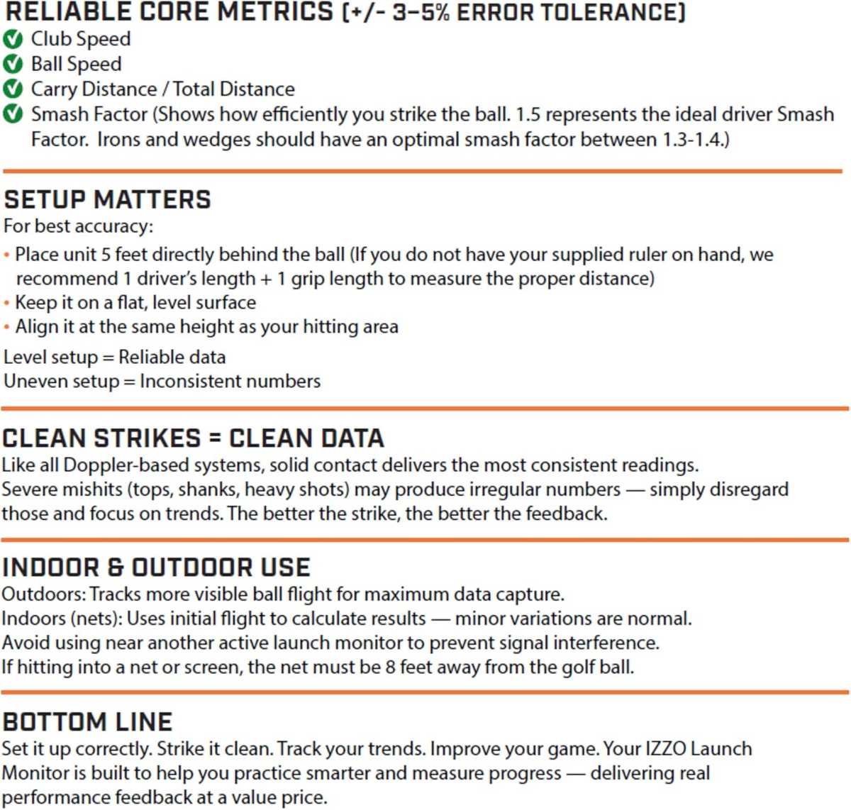 Golf Swami Launch Master - Professional Golf Launch Simulator and Training Aid