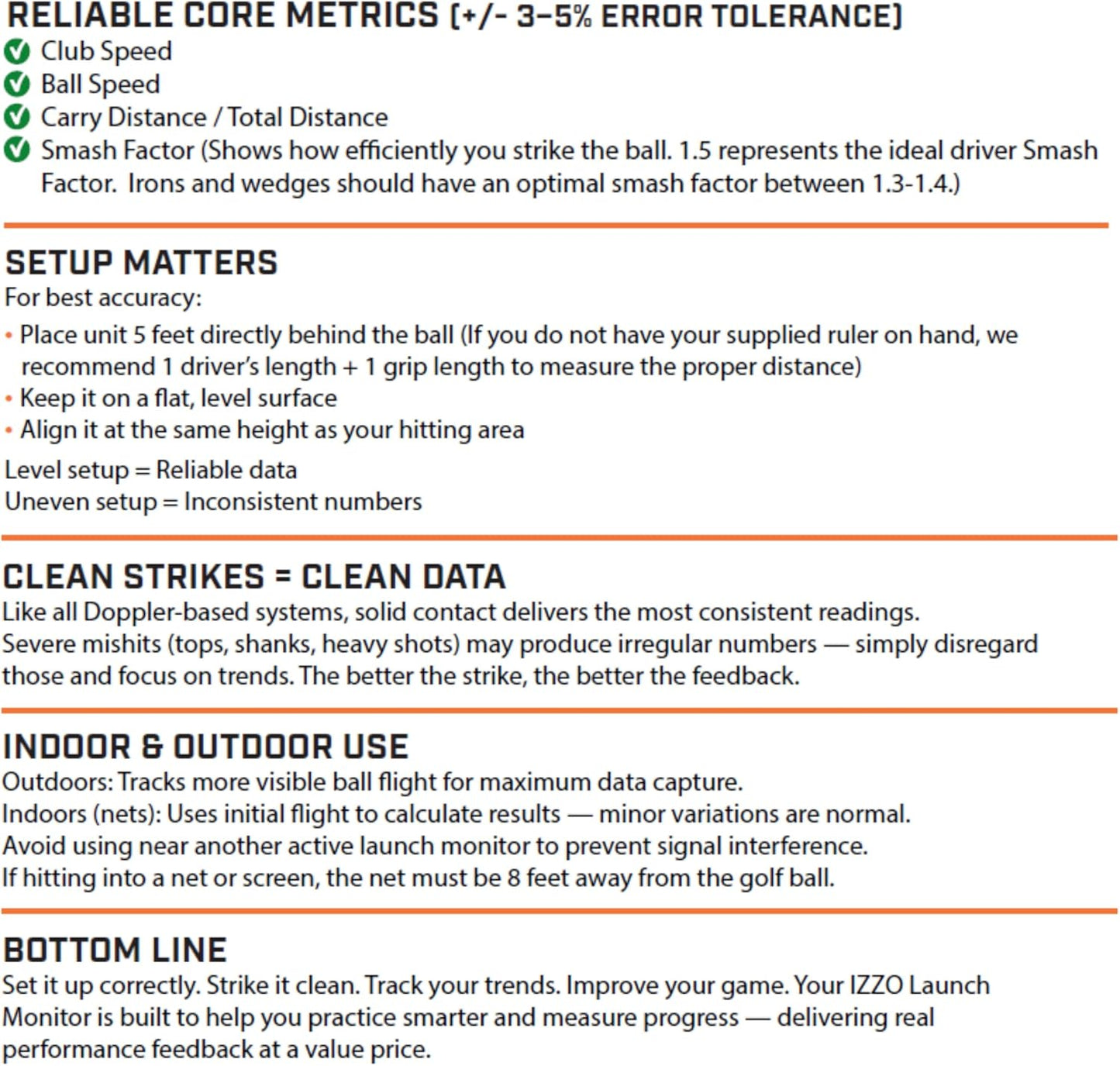 Golf Swami Launch Master - Professional Golf Launch Simulator and Training Aid