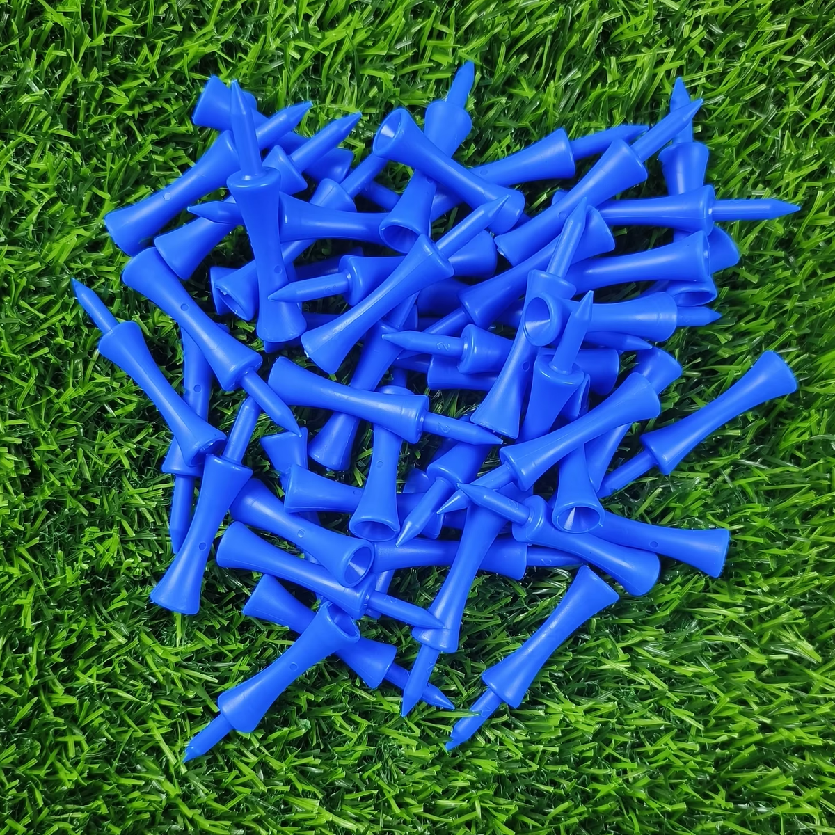 50-Piece Professional 59mm Golf Tees - Premium Golf Practice Accessories and Plastic Ball Holders