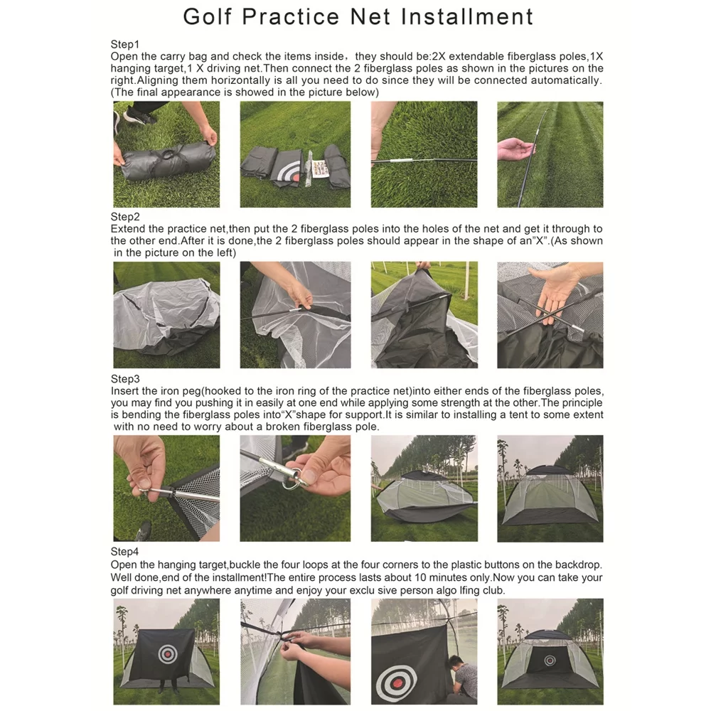 Collapsible Indoor and Outdoor Golf Chipping Net - Foldable Pitching Cages for Enhanced Golf Practice and Training