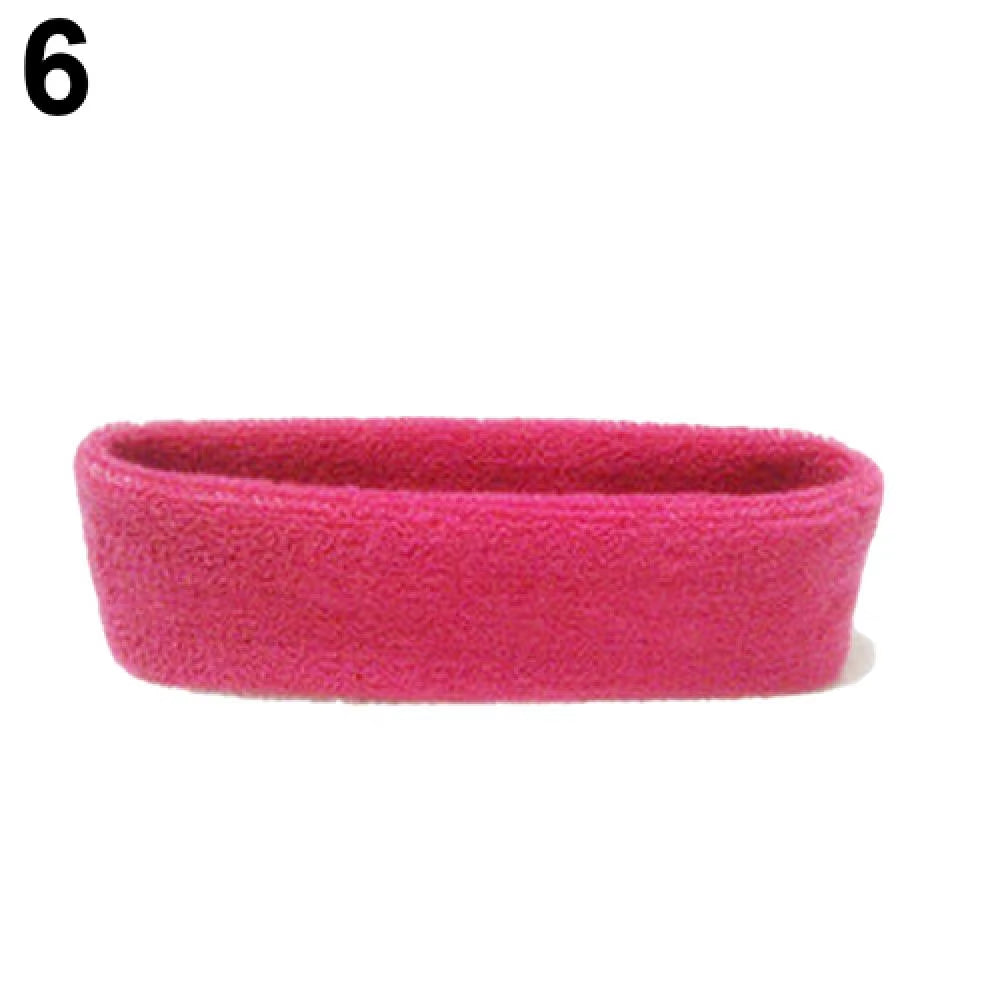 Quick-Dry Sports Sweatband for Yoga and Fitness - Stretchable Headband for Gym Use