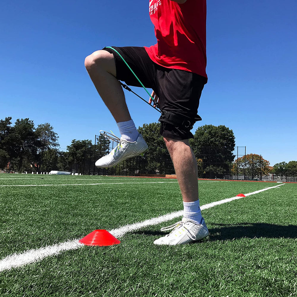 Kbands Speed and Strength Leg Resistance Bands with Speed 101 and Agility FX Digital Training Programs - Available in Youth, Intermediate, and Advanced Sizes