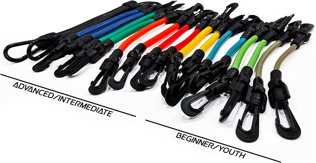 Kbands Speed and Strength Leg Resistance Bands with Speed 101 and Agility FX Digital Training Programs - Available in Youth, Intermediate, and Advanced Sizes