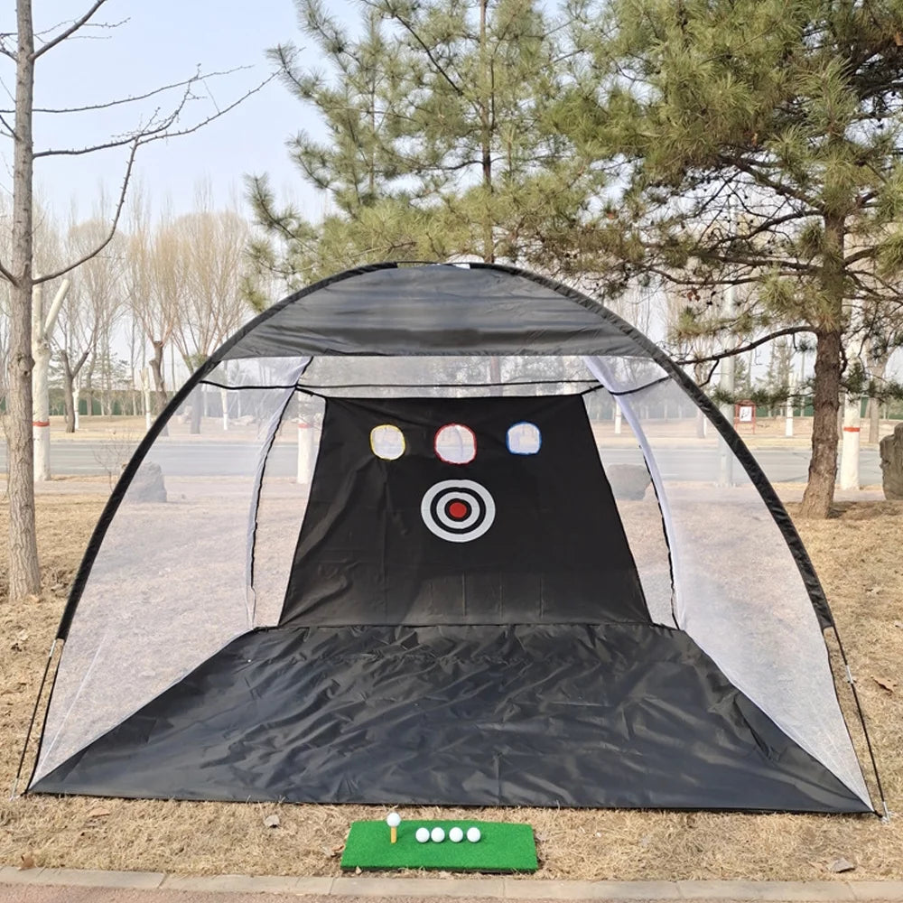 Collapsible Indoor and Outdoor Golf Chipping Net - Foldable Pitching Cages for Enhanced Golf Practice and Training